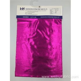 Reliable Quality Knitted Fabric T/SP Bronzing Purple Fabrics